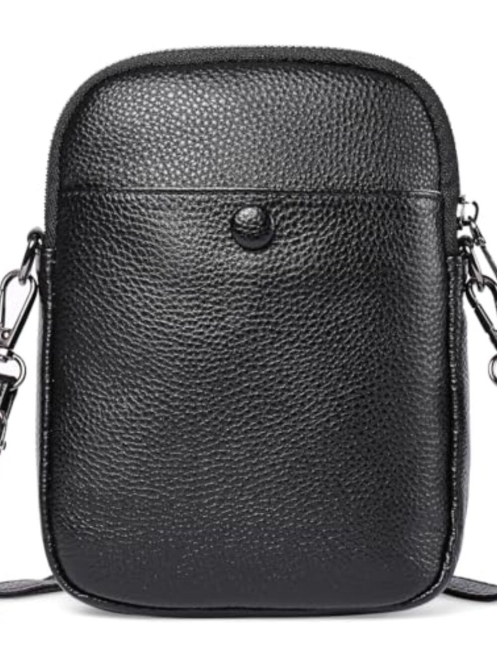 Vegan Leather Crossbody Bag Small Shoulder Purse Adjustable Strap